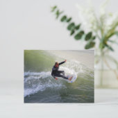 California Surfer Briefkaart (Staand voorkant)
