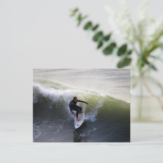 California Surfer Briefkaart (Staand voorkant)