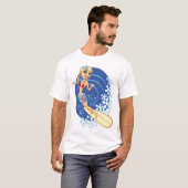 California Surfer Girl T-shirt (Voorkant volledig)