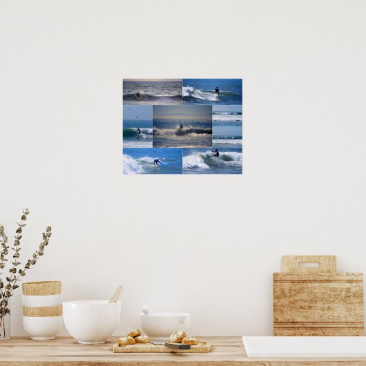 California Surfers Collage Poster (Keuken)