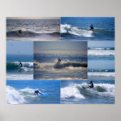 California Surfers Collage Poster (Voorkant)