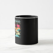 California Surfing Beach Summer Retro Surf Mok (Midden)