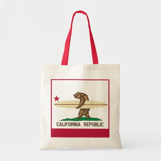 California Surfing Beer Canvas tas (Voorkant)