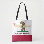 California Surfing Beer Tote Bag (Voorkant)