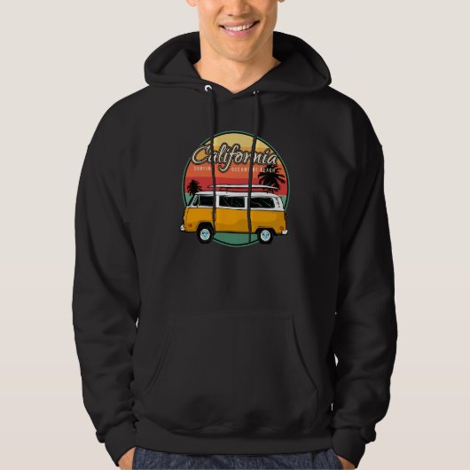 California Surfing Oceanside Beach Hoodie (Voorkant)