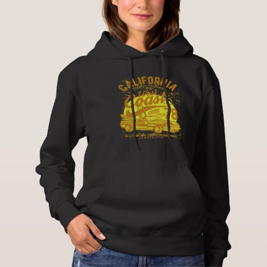 California Surfing Paradise  West Coast Since 78 Hoodie (Voorkant)