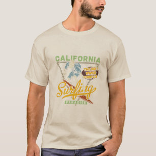California Surfing Surf Design T-shirt