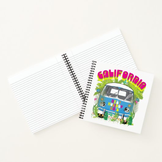 California Surfing Van Notitieboek (Binnen)