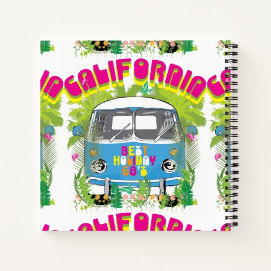California Surfing Van Notitieboek (Achterkant)