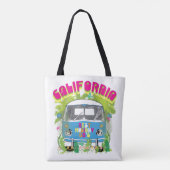 California Surfing Van Tote Bag (Achterkant)