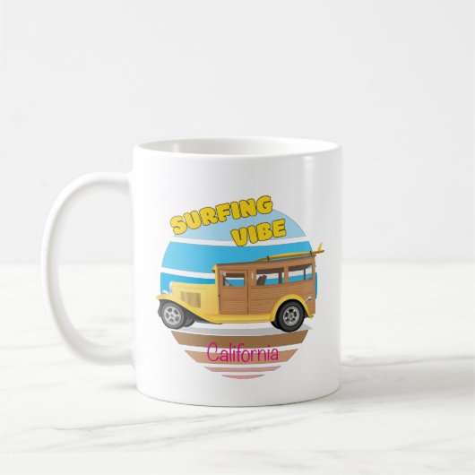 California Surfing Vibe Koffiemok (Links)