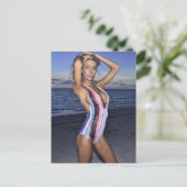 California Swimsuit model Briefkaart (Staand voorkant)