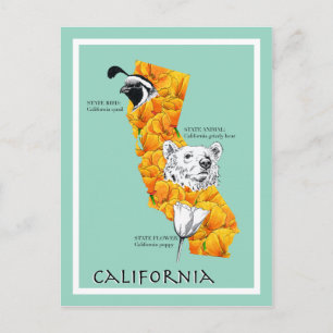 California Symbols Briefkaart