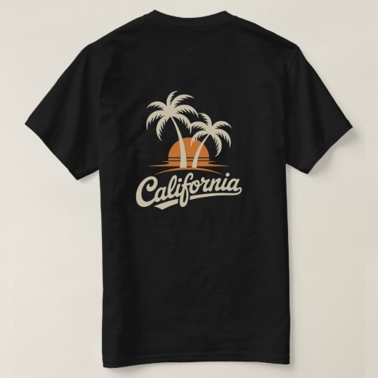 California  t-shirt (Design achterkant)