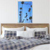 CALIFORNIA TALL PALM TREES CANVAS PRINT (Insitu (Slaapkamer))