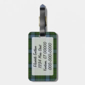 California Tartan Pset Bagagelabel (Achterkant verticaal)
