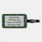 California Tartan Pset Bagagelabel (Achterkant horizontaal)