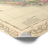 California, Territories of Oregon, Washington Poster (Hoek)