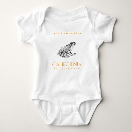 California Territory Amphibian De roodpootkikker Romper (Voorkant)