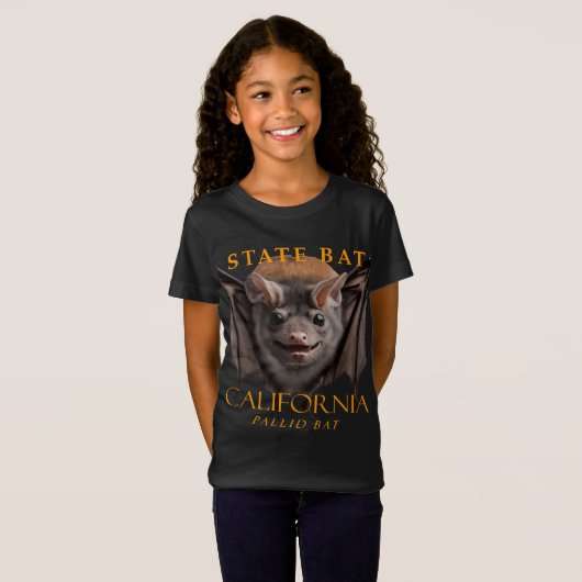 California Territory Bat De Pallide Bat T-shirt (Voorkant volledig)
