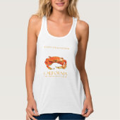 California Territory Crustacean De Dungeness Krab Tanktop (Voorkant)