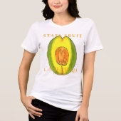 California Territory Fruit De avocado Tri-Blend Shirt (Voorkant)