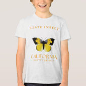California Territory Insect De Dogface Vlinder Tri-Blend Shirt (Voorkant)