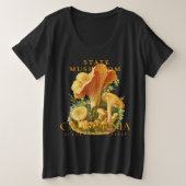 California Territory Mushroom Golden Chanterelle Grote Maat T-shirt (Design voorkant)