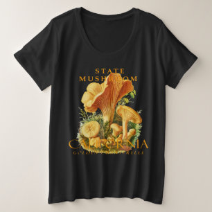 California Territory Mushroom Golden Chanterelle Grote Maat T-shirt