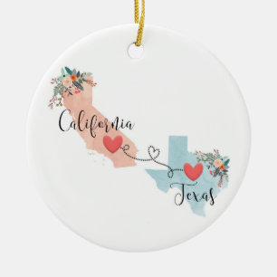 California Texas Ornament 