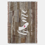 California Thuisstaat Persoonlijke houtlook Deken (Voorkant Verticaal)