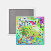 California Timeless Melody Magneet (Voorkant / Achterkant)
