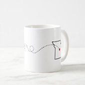 California to Missouri - Heart2Heart Coffee-Mok Koffiemok (Voorkant rechts)