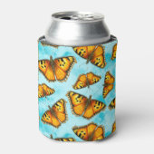 California Tortoiseshell Vlinder Illustratie Blikjeskoeler (Blikje Voorkant)