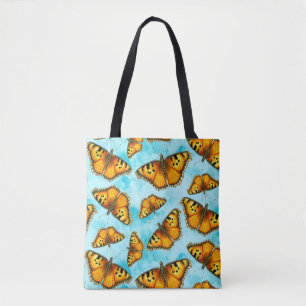 California Tortoiseshell Vlinder Illustratie Tote Bag