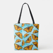 California Tortoiseshell Vlinder Illustratie Tote Bag (Achterkant)