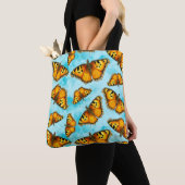 California Tortoiseshell Vlinder Illustratie Tote Bag (Dichtbij)