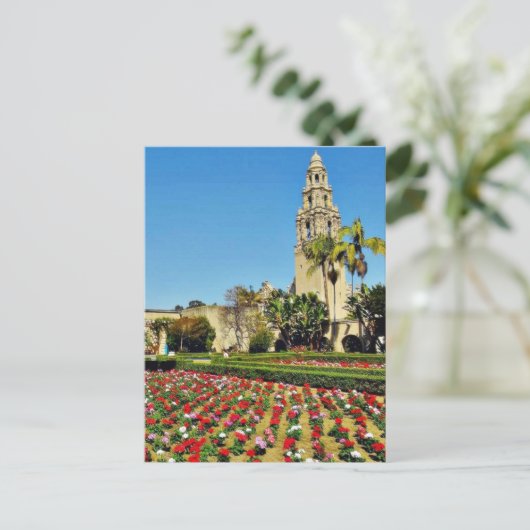 California Tower in Balboa Park Briefkaart (Staand voorkant)