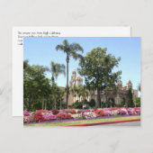 California Tower in Balboa Park, San Diego Briefkaart (Voorkant / Achterkant)