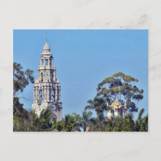 California Tower in Balboa Park San Diego Briefkaart (Voorkant)