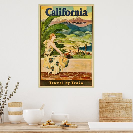 California Travel  Advertisation Poster (Keuken)