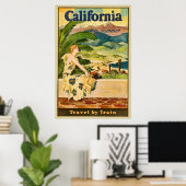 California Travel Advertisation Poster (Thuiskantoor)