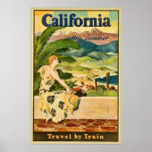 California Travel  Advertisation Poster (Voorkant)