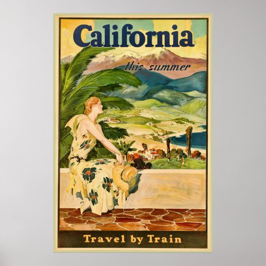 California Travel Advertisation Poster (Voorkant)
