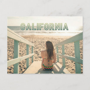 California Travel Beach briefkaart