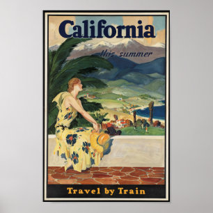  California Travel Poster