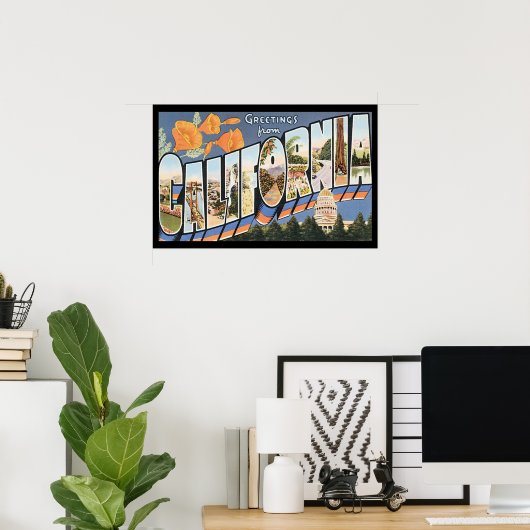  California Travel Poster (Thuiskantoor)