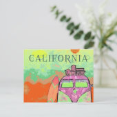 California Travel Poster Briefkaart (Staand voorkant)