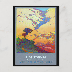 California Travel Poster Briefkaart