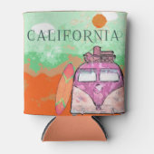 California Travel Poster Koelbox Blikjeskoeler (Voorkant)
